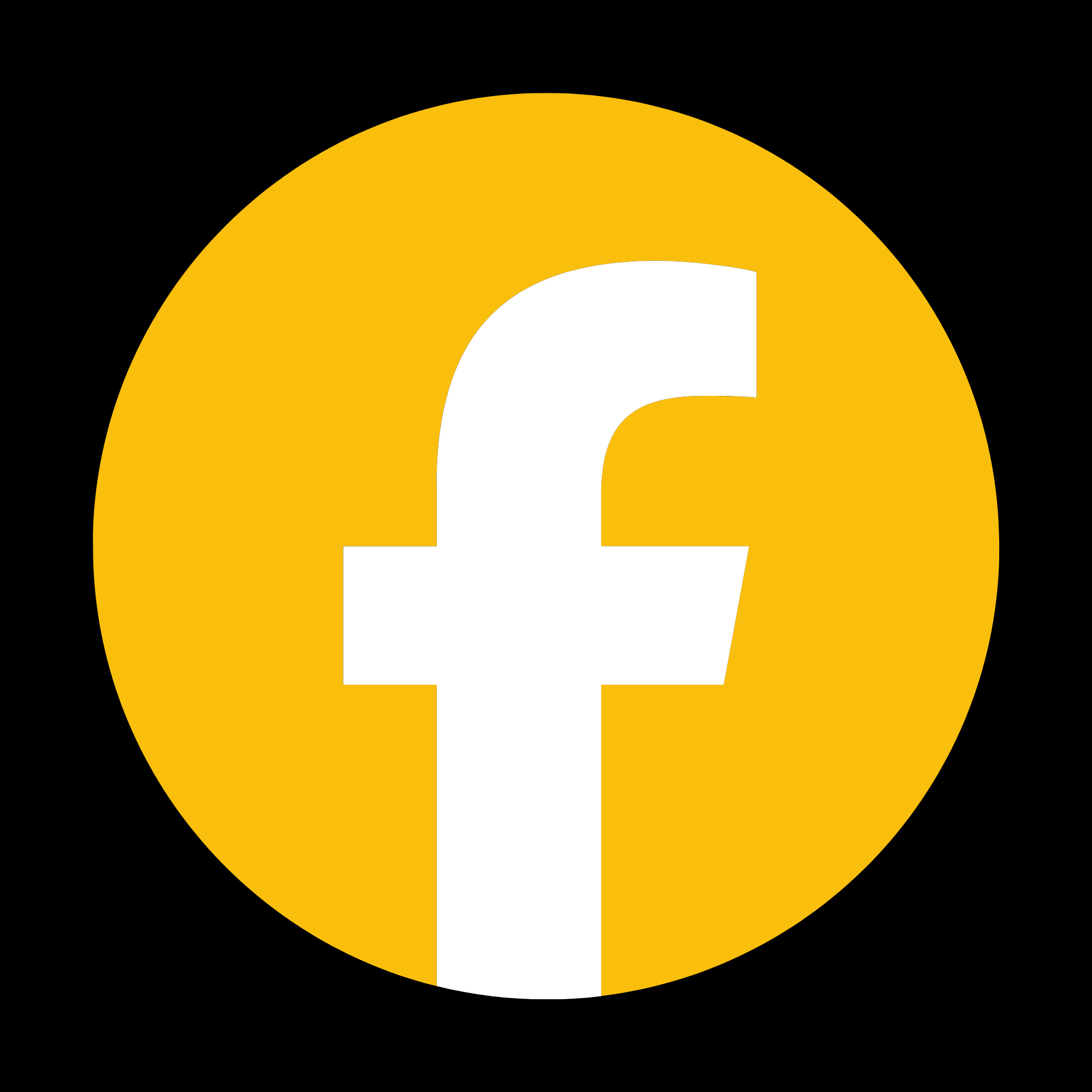 black yellow facebook logo